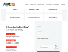Tablet Screenshot of funlpro.com